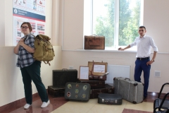 Передвижная выставка Верный спутник чемодан на жд вокзале города Камышлова